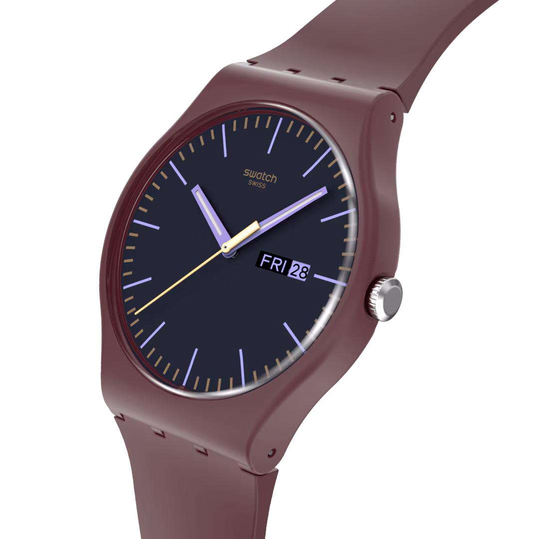Swatch Essentials Burgundy Berry 41mm - immagine 2
