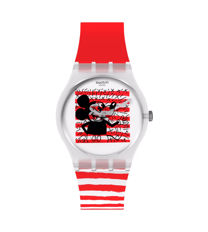 Swatch Mouse Marinière 34mm